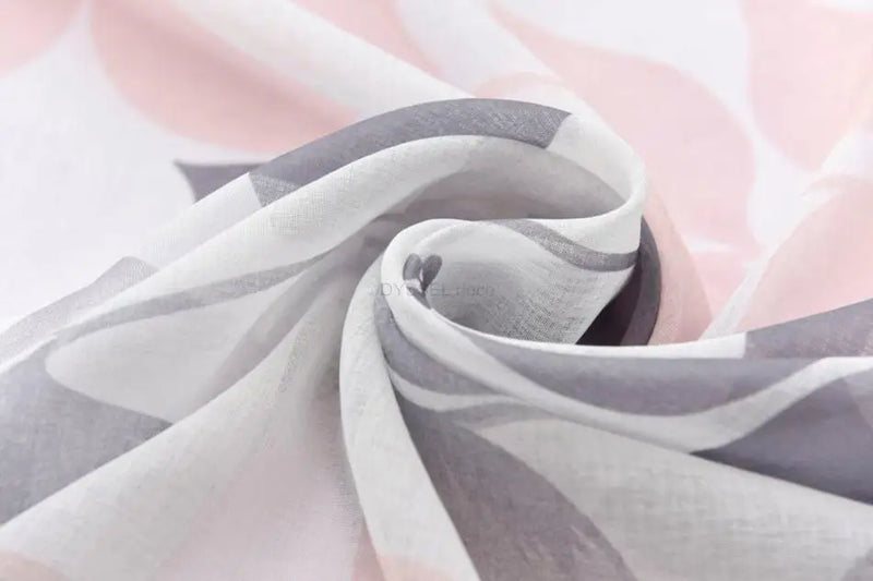 Voilage motif feuilles et fleurs style champetre salon