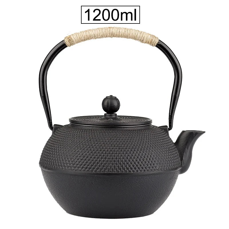 Théière japonaise en fonte avec infuseur inox intégré - vue 9 sur 9