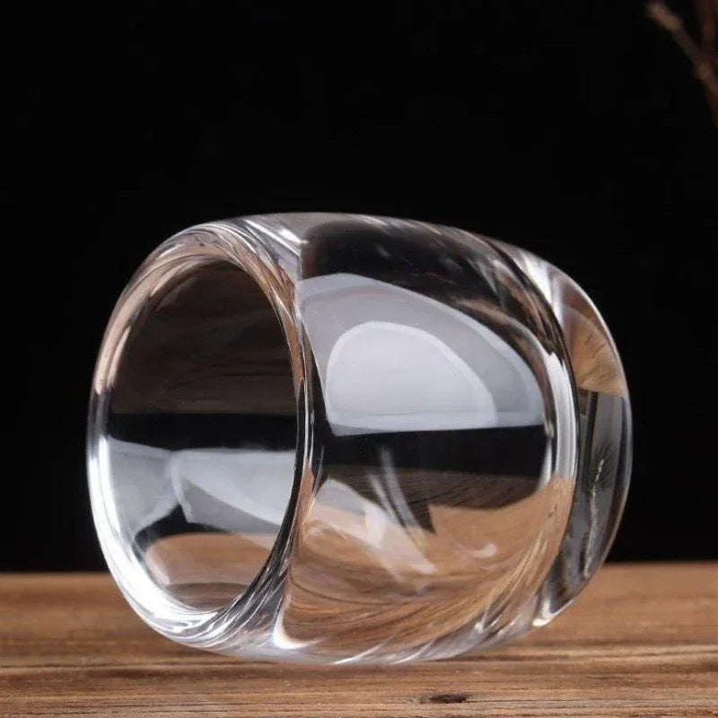 Ensemble tasses a the verre cristal epais 80ml