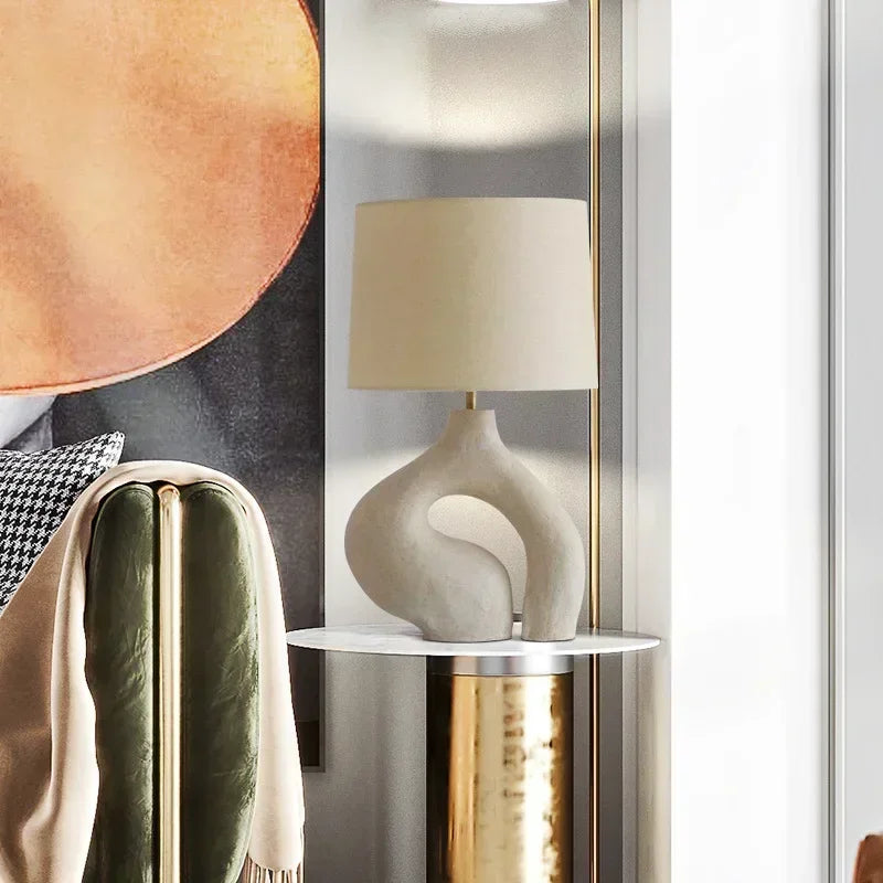 lampe de bureau moderne en tissu pour décoration intérieure nordique