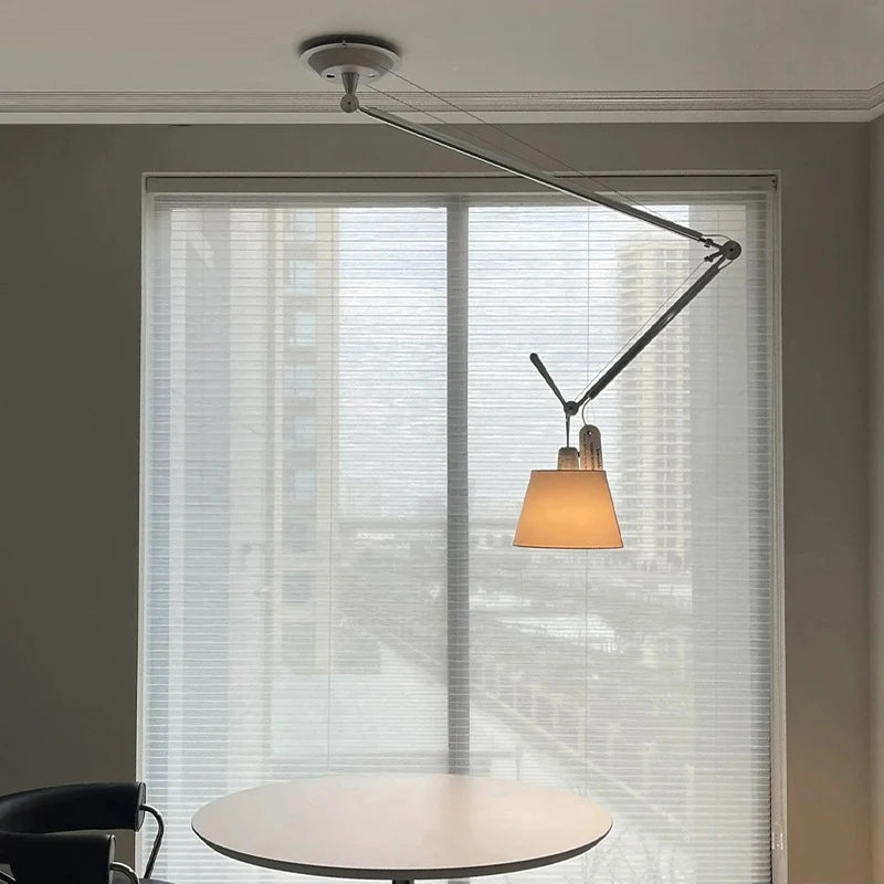 lustre en tissu abat-jour pour restaurant bureau bar et espace public - vue 3 sur 7