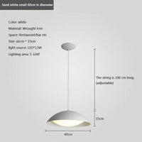 Suspension LED au design nordique moderne en fer
