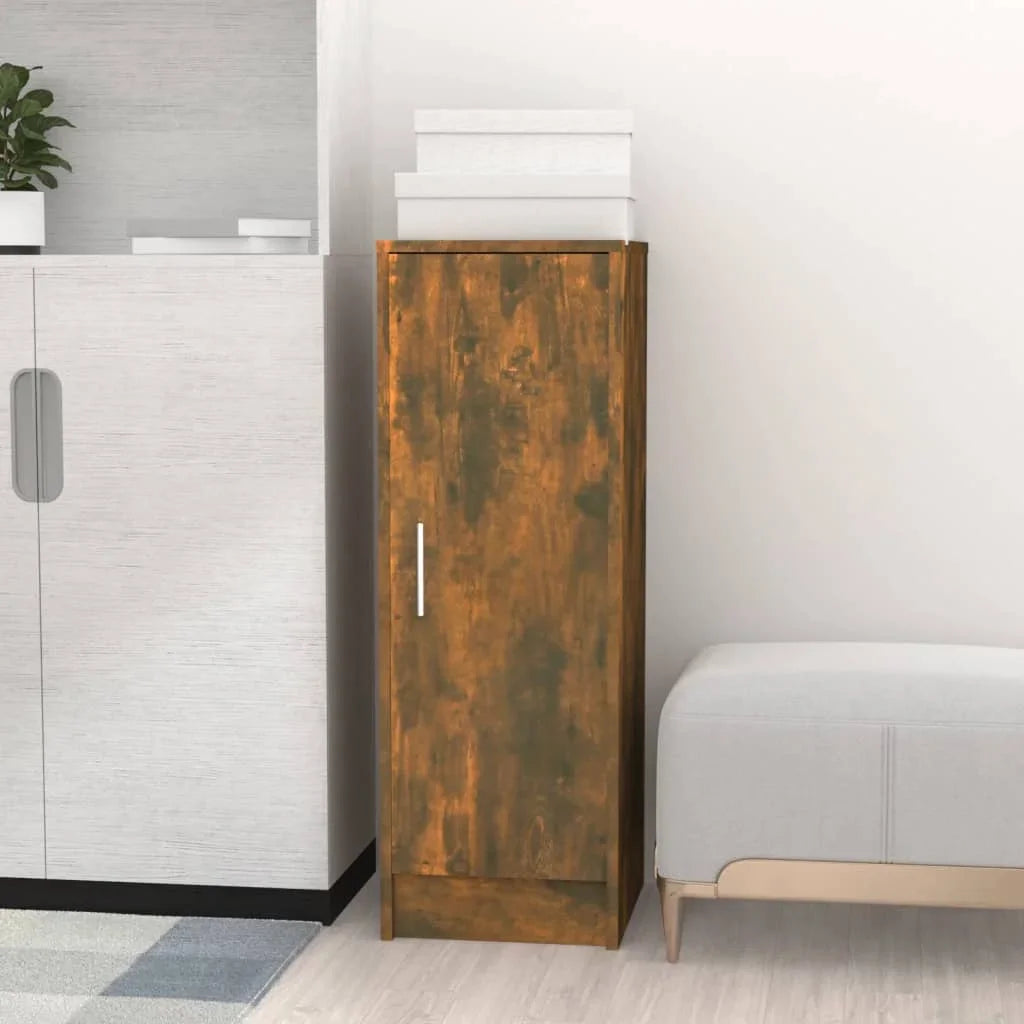 meuble à chaussures en chêne fumé design moderne en bois d'ingénierie - vue 6 sur 6