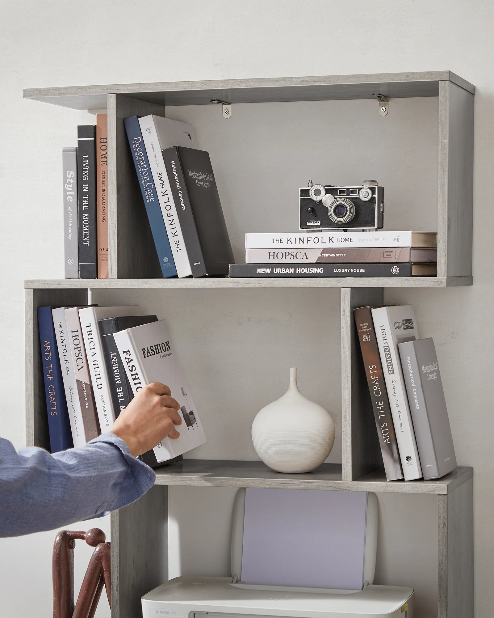 étagère autoportante moderne à 6 niveaux pour bureau - vue 7 sur 8