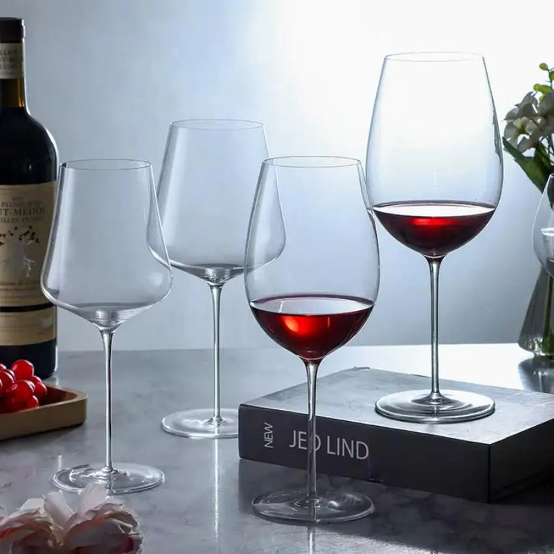 verre à vin bourgogne cristal ultra fin facetté