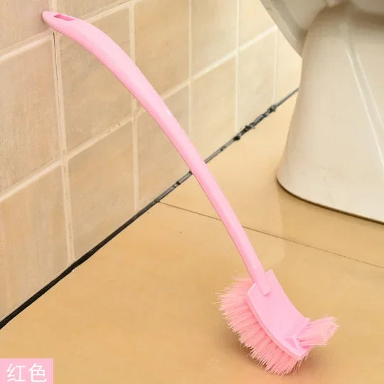 brosse de nettoyage en plastique à long manche pour coins difficiles
