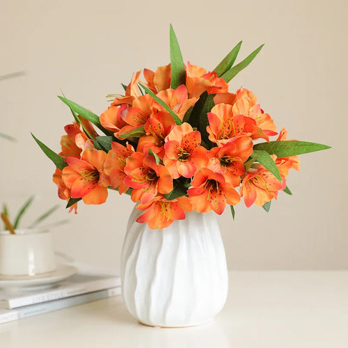 fleur artificielle trompette bouquet décoratif pour mariage et maison