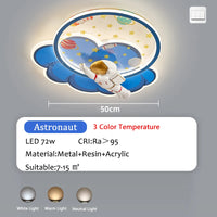 lustre astronaute forme nuage led variateur télécommande protection yeux
