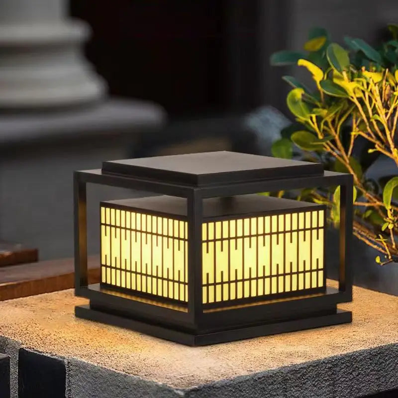 lampe solaire extérieure à led avec télécommande et intensité variable - vue 5 sur 10