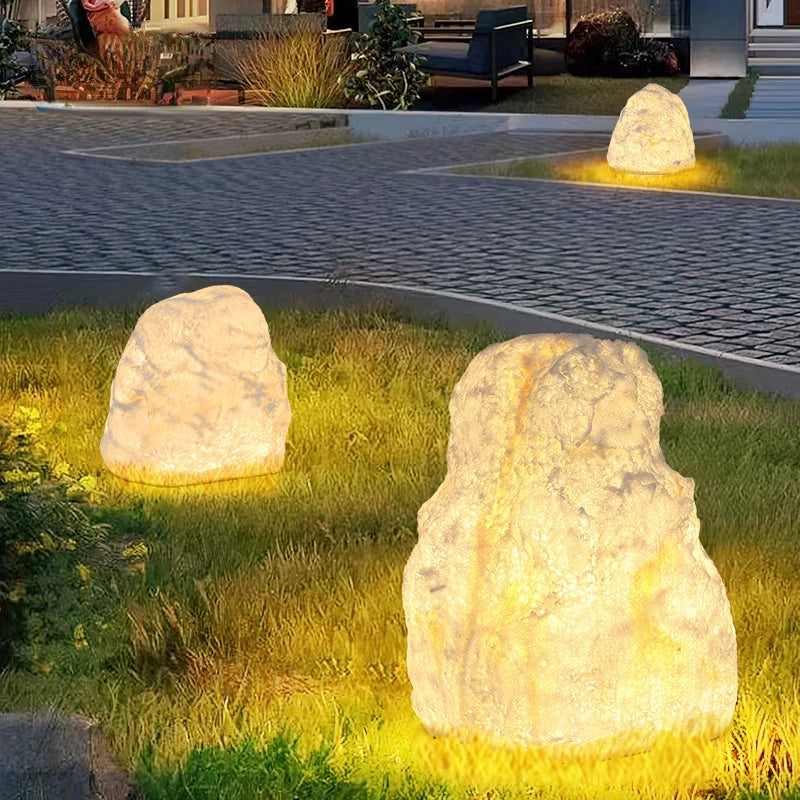 Lampadaire pierre