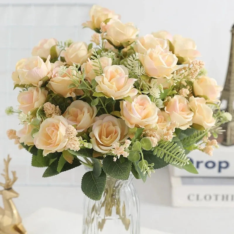 bouquet de pivoines artificielles pour mariage et décoration intérieure - vue 11 sur 15