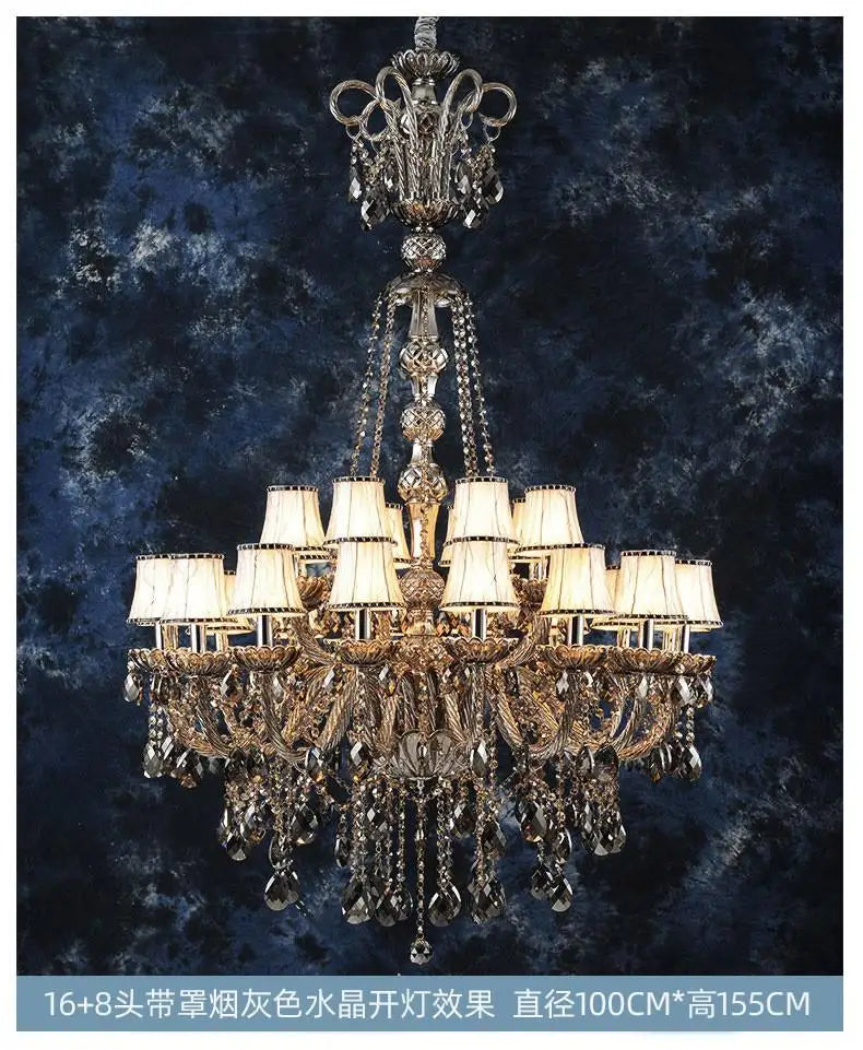 lustre en cristal pour éclairage moderne et élégant - vue 16 sur 15