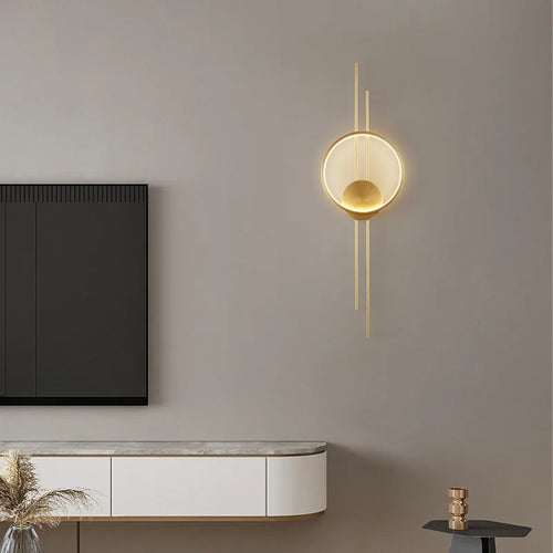 applique murale led minimaliste à trois gradations art déco