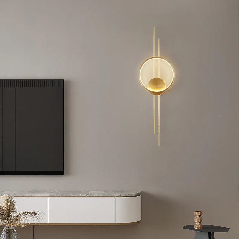 applique murale led minimaliste à trois gradations art déco - vue 3 sur 8