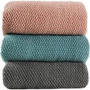 Plaid tricoté moderne pour canapé style ananas doux