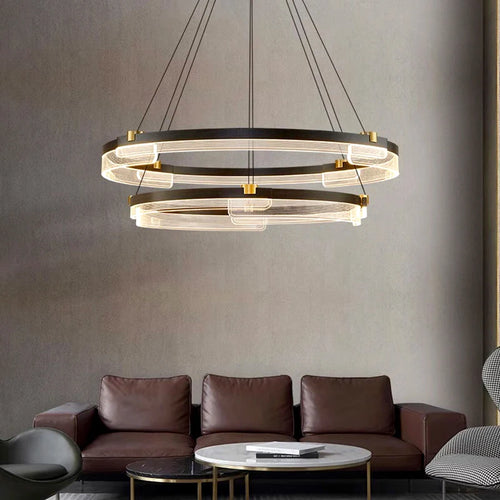 lustre led moderne pour éclairage intérieur en suspension