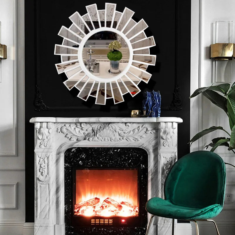 miroir décoratif rond pour restaurant et salle de bain - vue 4 sur 8