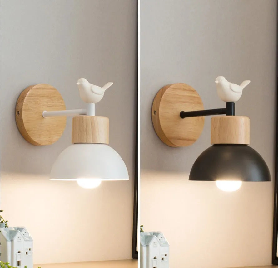 applique murale moderne en bois et fer pour intérieur - vue 4 sur 14