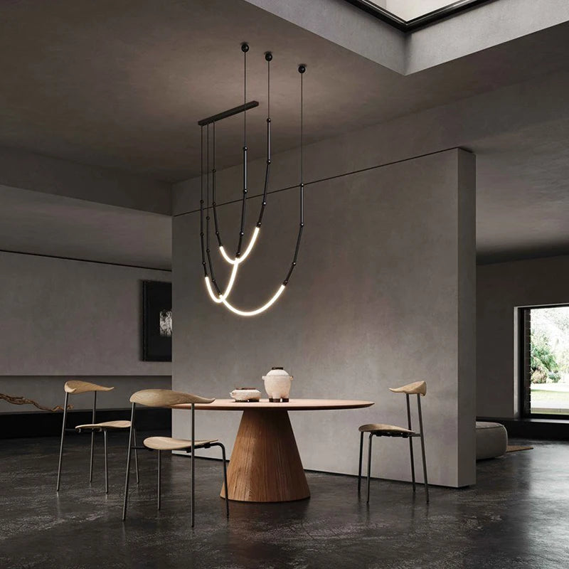 lustre moderne suspendu design minimaliste pour bar ou restaurant - vue 4 sur 14