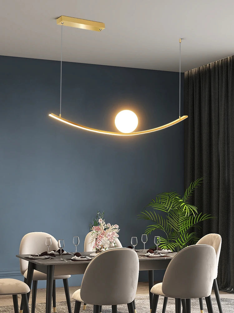 lustre de restaurant créatif dragon ball simple luxe - vue 2 sur 5