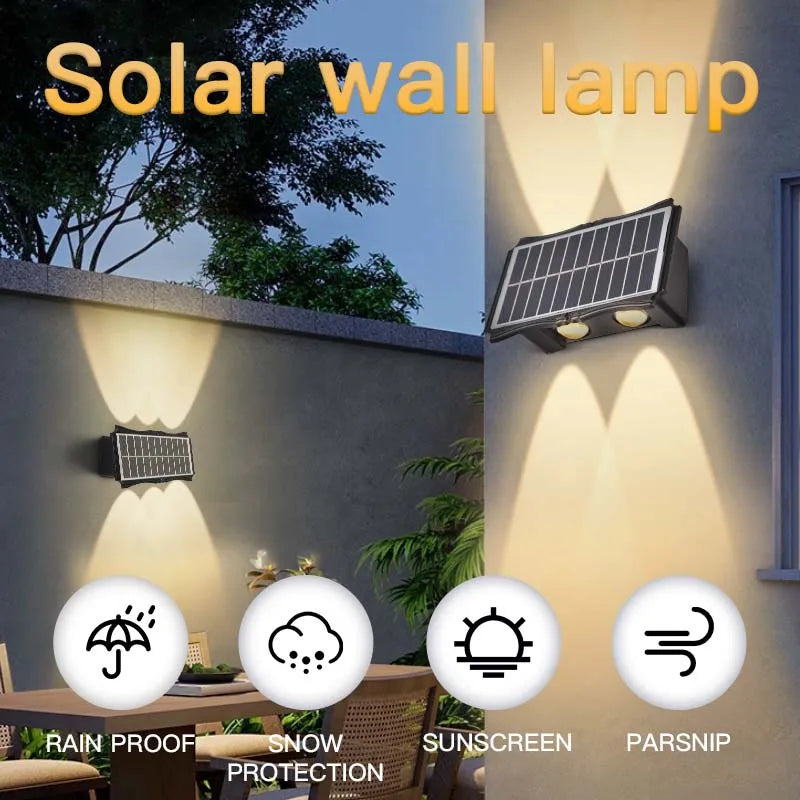 lampe solaire led extérieure avec éclairage décoratif automatique - vue 2 sur 13