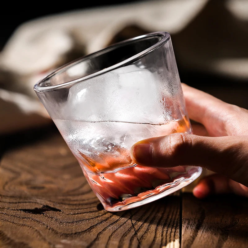 Verre whisky relief epais resistant cocktails maison