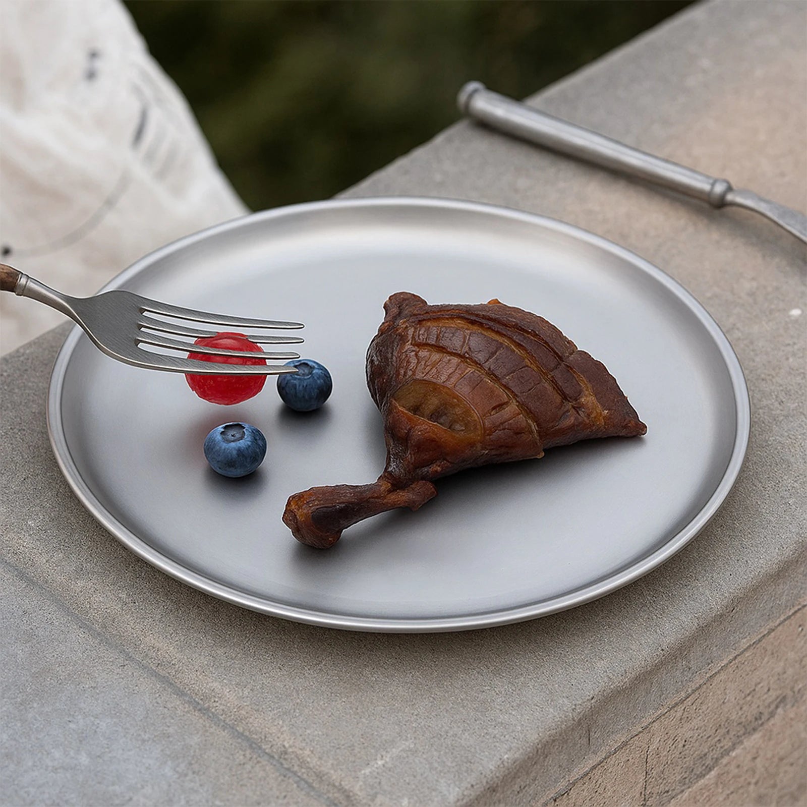 Assiette titane légère camping randonnée résistante tailles multiples - vue 4 sur 7