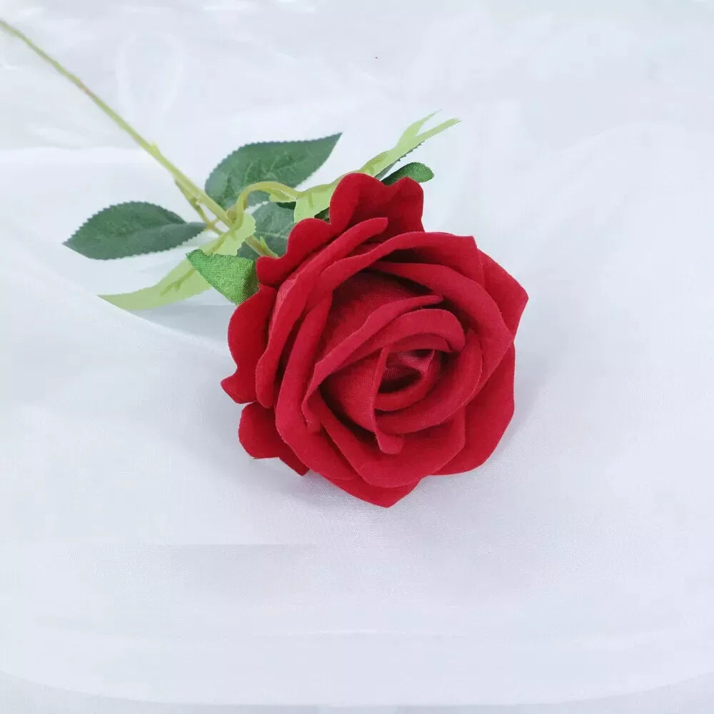 rose artificielle en soie pour décoration de mariage et événements - vue 15 sur 28