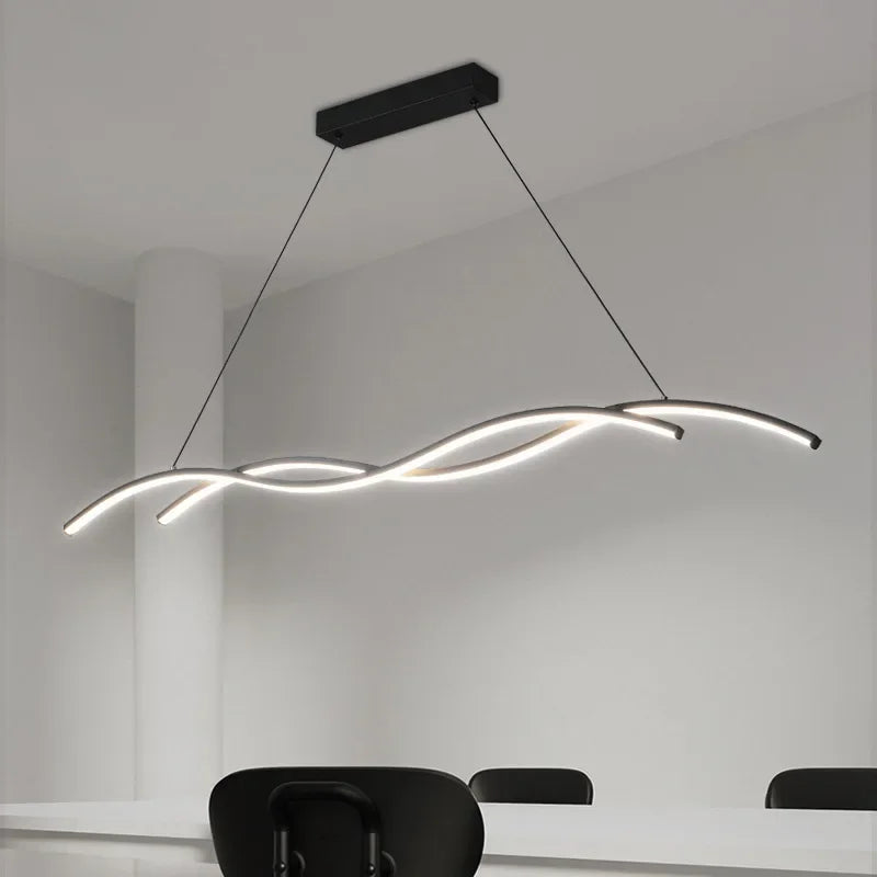 suspension moderne à led pour décoration intérieure élégante - vue 4 sur 12