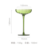 Verre à whisky rétro cristal motif vertical vintage