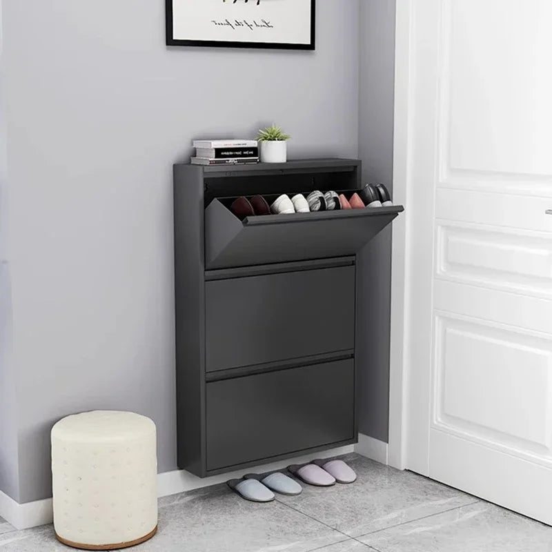 étagère à chaussures moderne en bois pour rangement intérieur élégant - vue 4 sur 53