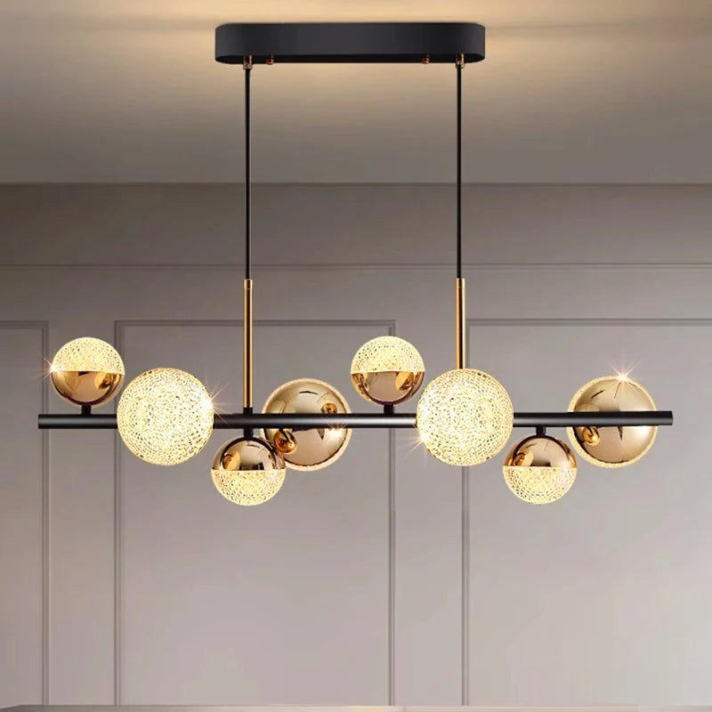 lustre nordique décoratif suspension éclairage intérieur - vue 3 sur 8