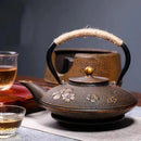 Théière japonaise fonte émaillée avec infuseur filtre maille