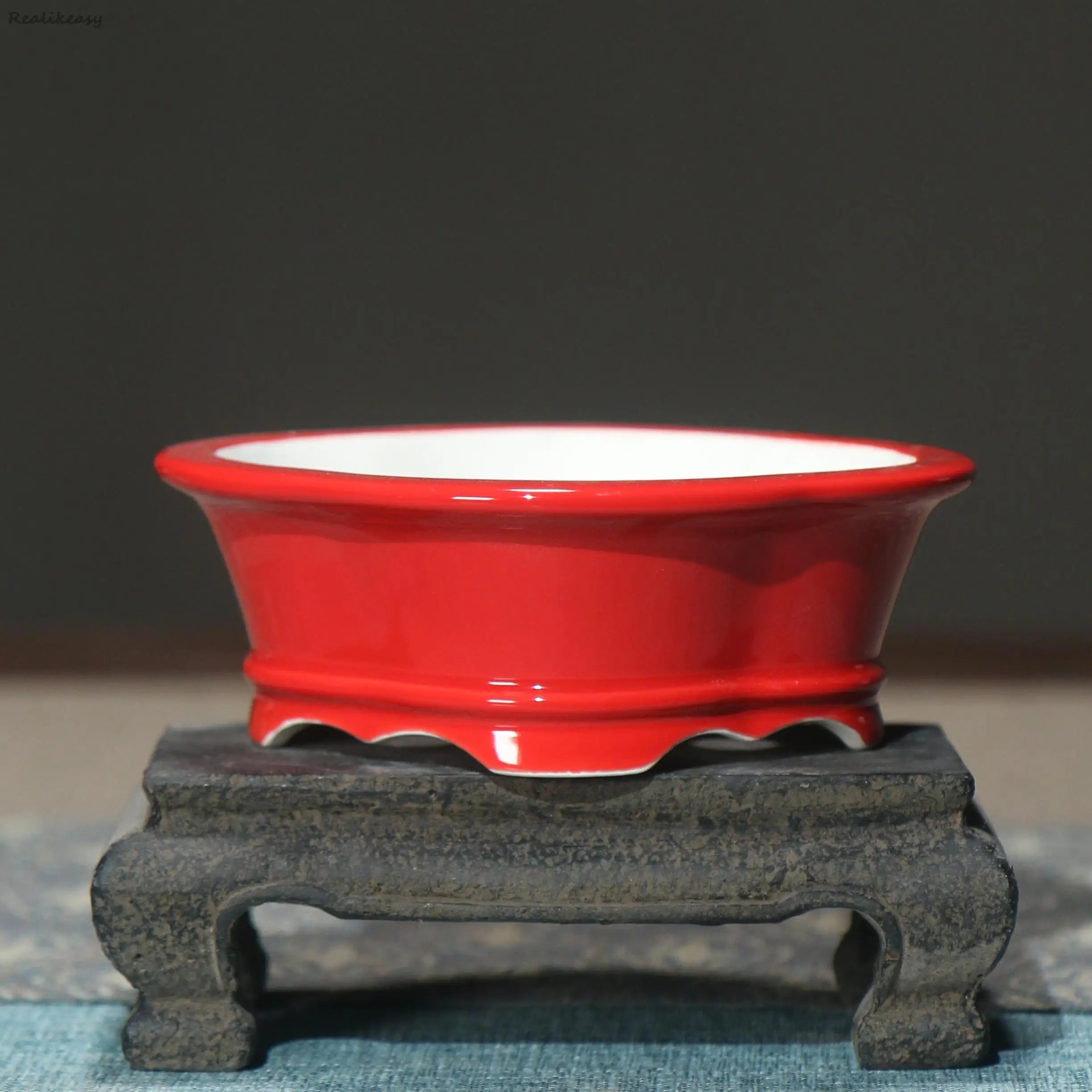 pot de fleur créatif en céramique émaillée pour décoration intérieure - vue 8 sur 14