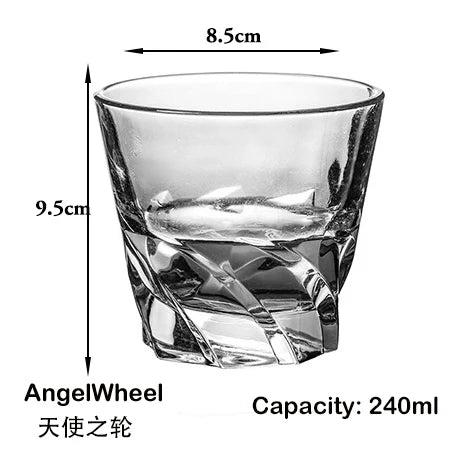 Verres whisky résistants style relief verre épais