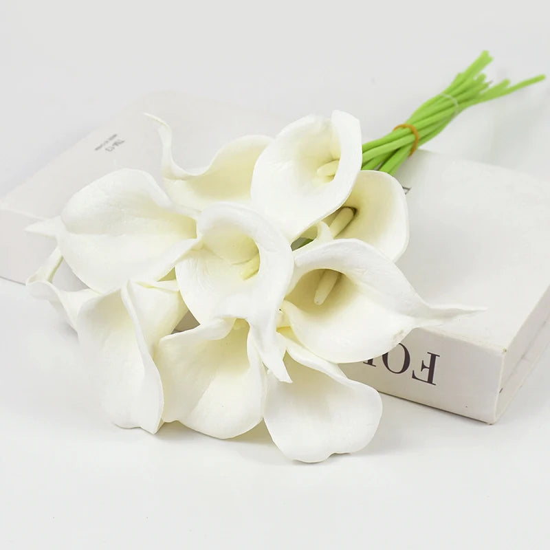 lot de fleurs artificielles lys calla pour mariage et décoration - vue 15 sur 17