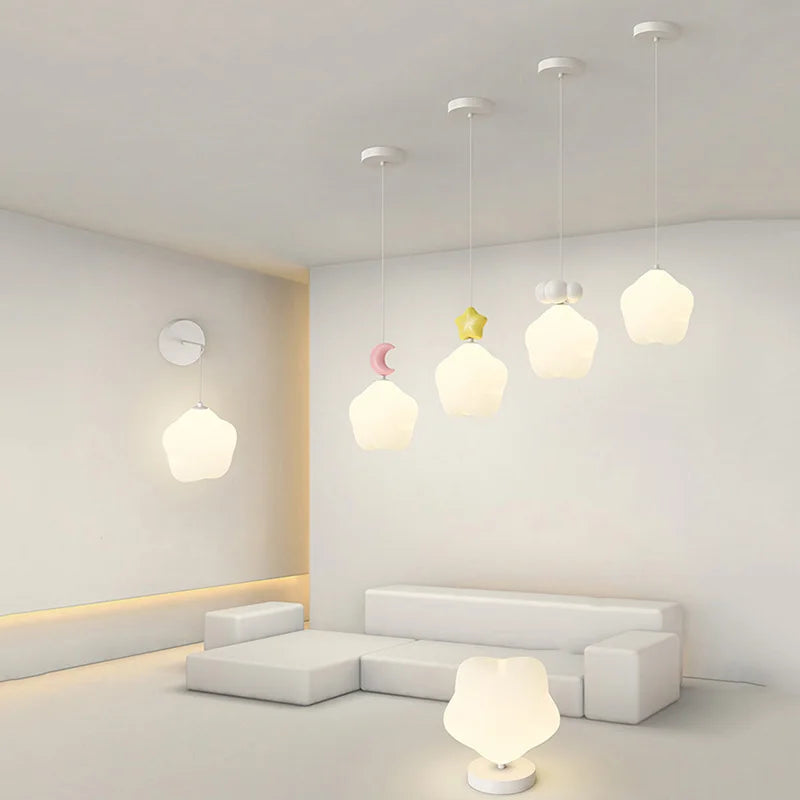 suspension étoiles créatives mini suspension murale allée couloir - vue 4 sur 12