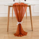 Chemin de table mousseline boheme transparent lot 4