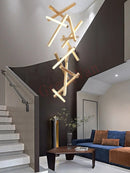 suspension moderne minimaliste métal rectangle créatif luxe