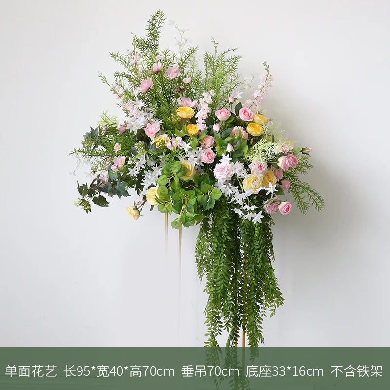 arrangement de fleurs artificielles pour décoration de mariage et événements