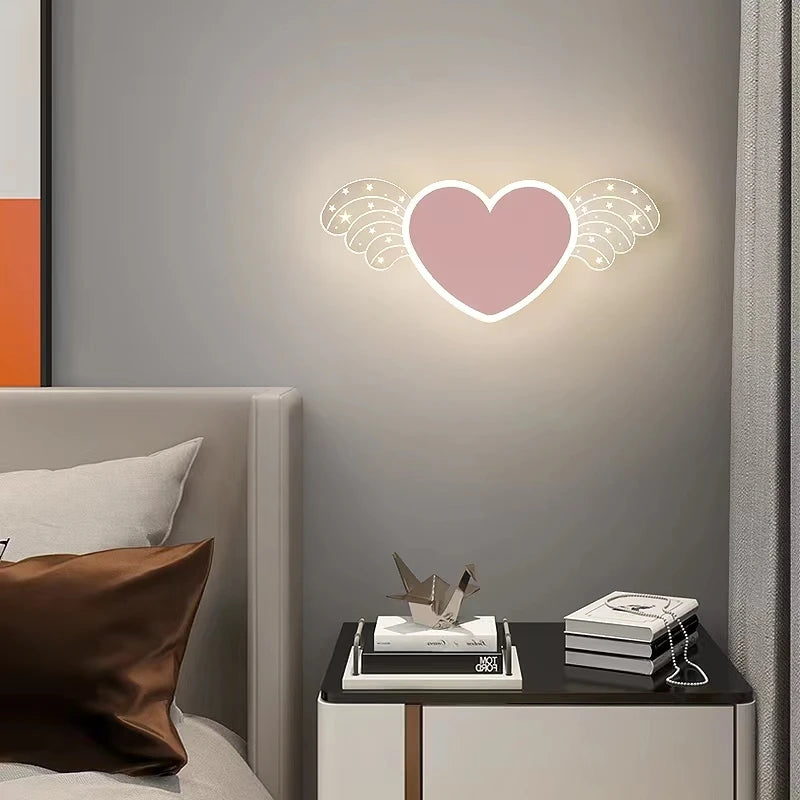 Fille enfant enfant chambre décor éclairage de nuit rose lapin appliques intérieur maison lapin bébé chambre belle bande dessinée lampe à LED