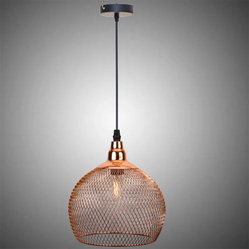 Nordique Restaurant Bar éclairage salon passerelle rétro or Rose Cage à oiseaux luminaire créatif moderne Simple lustre