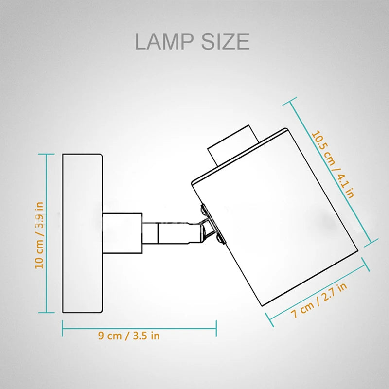 Applique murale nordique lampe de chevet avec interrupteur prise ue/UL Macaron Gu10 Lustre applique étude chambre moderne décor luminaire - vue 5 sur 12