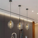 suspension boule de vitrail nordique moderne