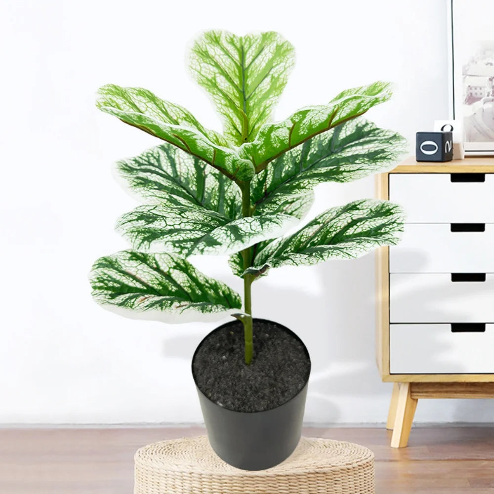 ficus lyrata plante artificielle décorative en pot pour intérieur - vue 11 sur 11
