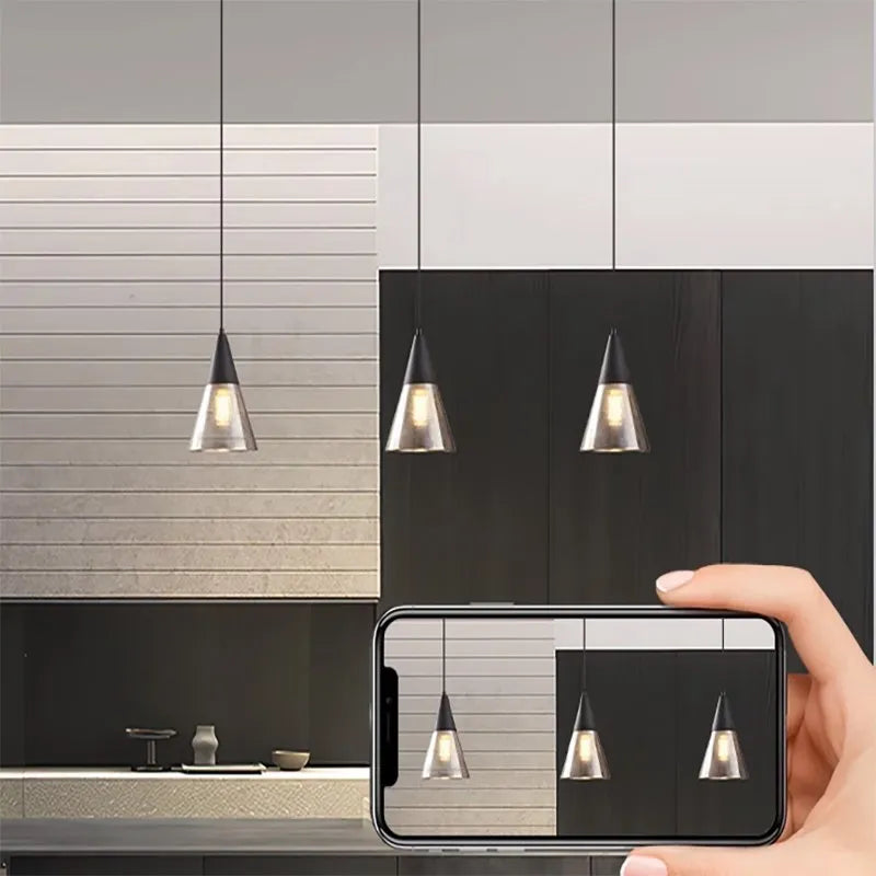 lampe led suspendue design moderne décor intérieur plafond salon chambre salle manger bureau - vue 3 sur 8