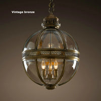 lustre rétro en fer et verre vintage pour éclairage intérieur