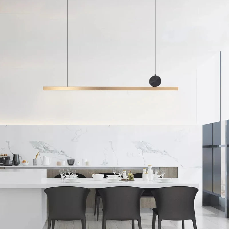 suspension led en acier inoxydable pour décoration moderne