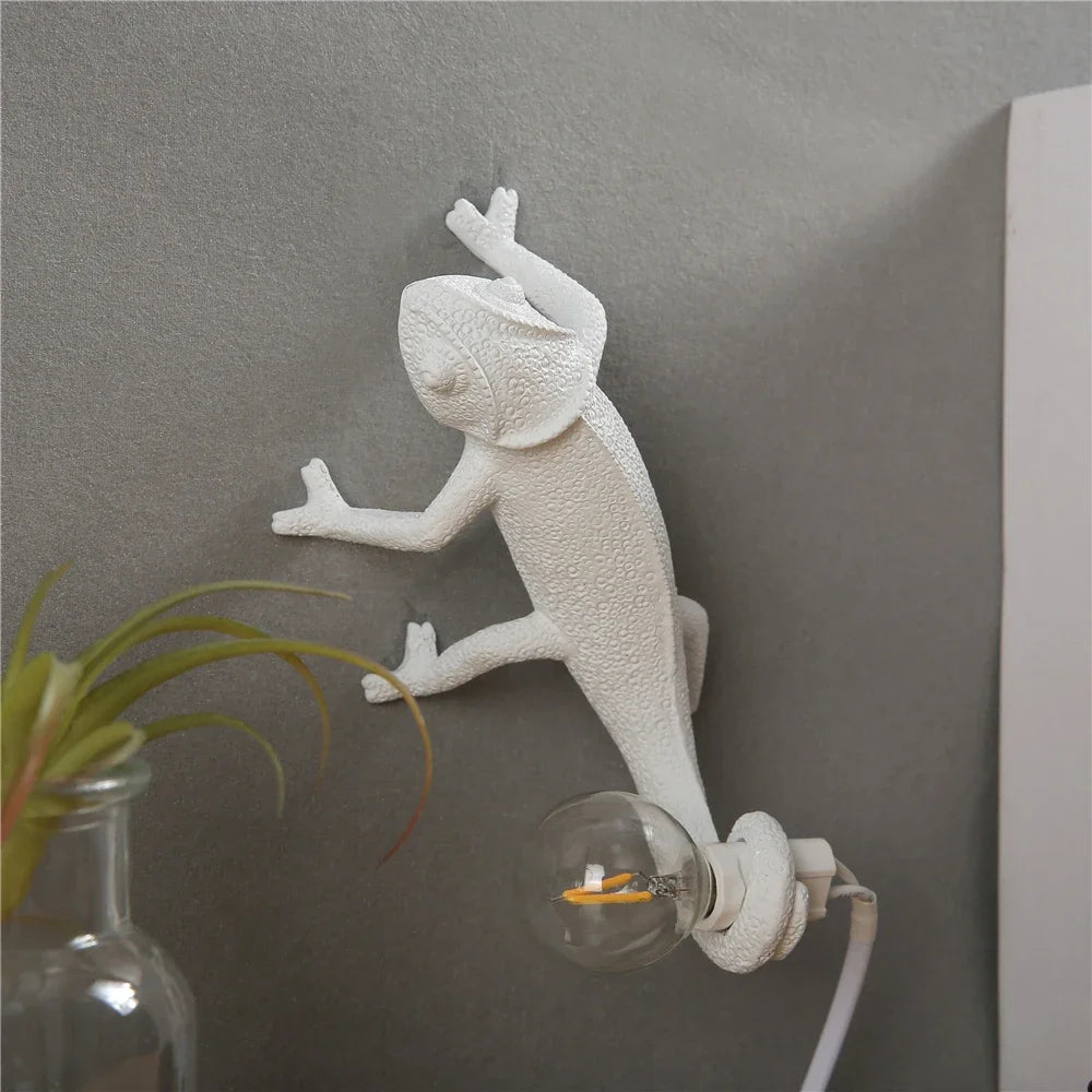 veilleuse lézard nordique lampe décorative moderne à LED - vue 7 sur 11