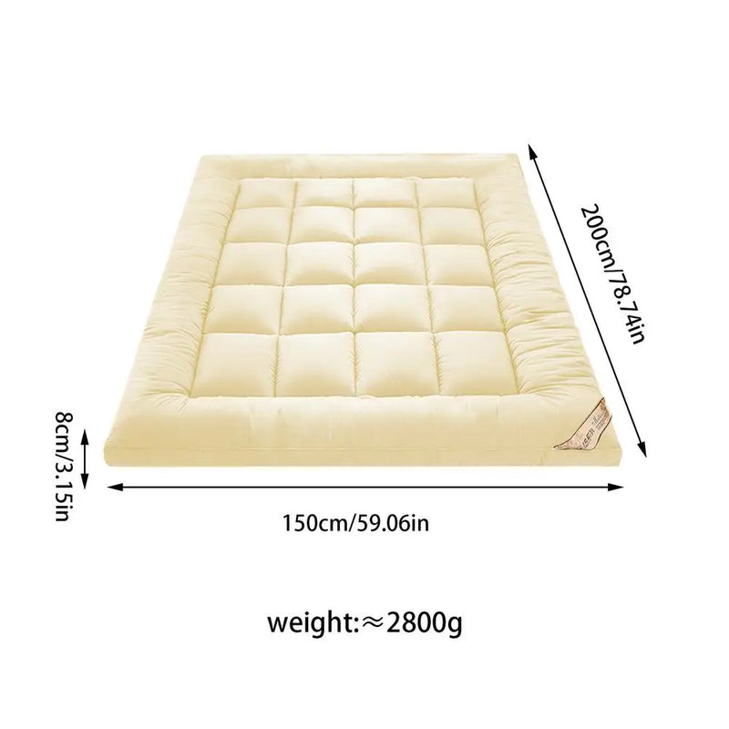 matelas doux avec coussin respirant et housse antidérapante